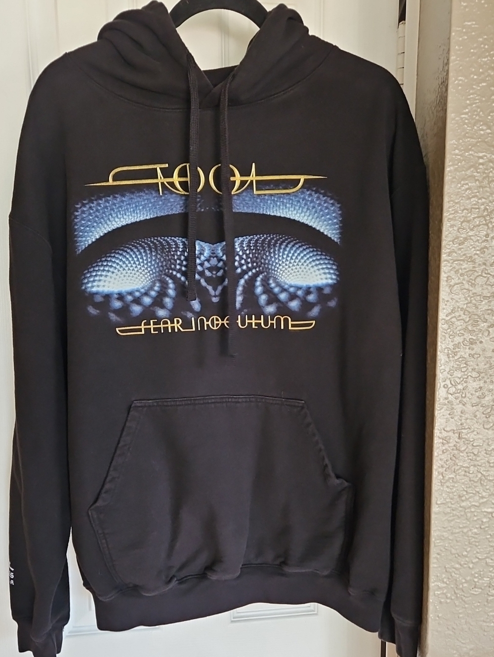 TOOL Official Band Merch Fear Inoculum Hoodie Black Graphic Sz Medium
